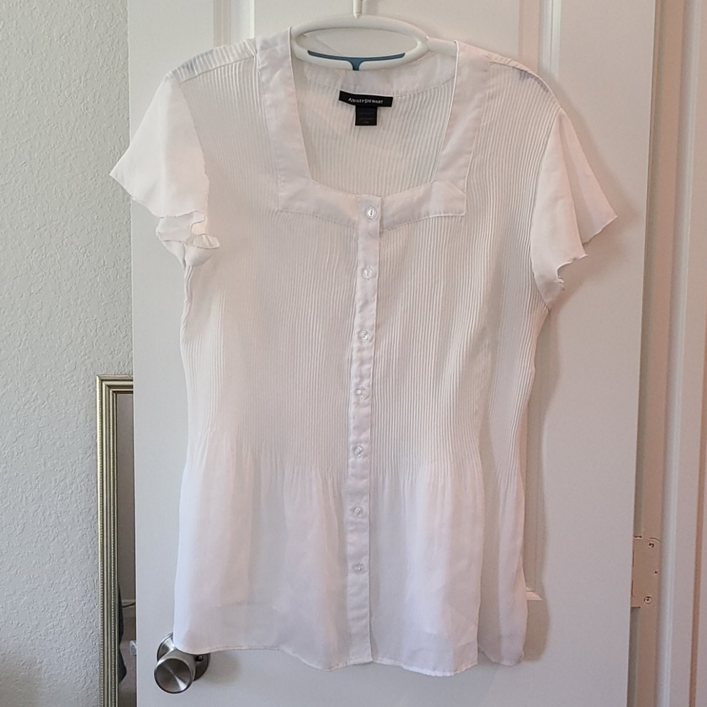 Very Feminine Ashley Stewart Plus Size 14W Blouse 👚